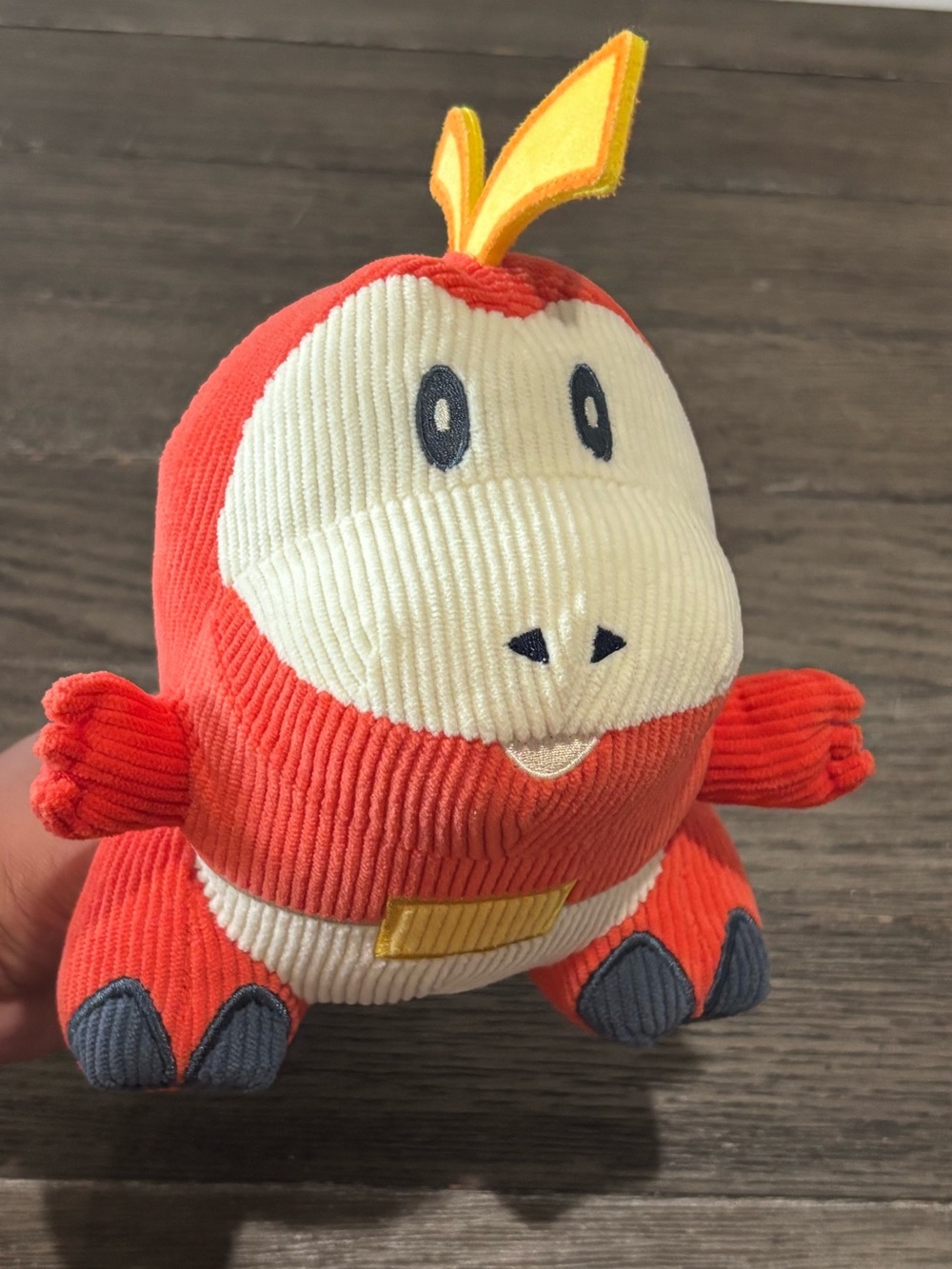 Pokémon Select Corduroy Fuecoco Plush 8" Jazwares NWOT